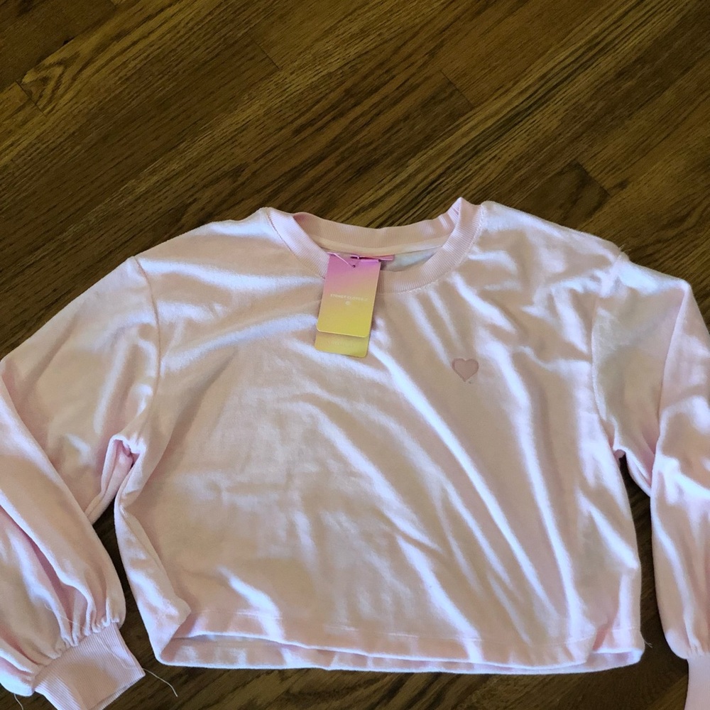 Stoney Clover Lane x Target Cropped Terry Sweat shirt